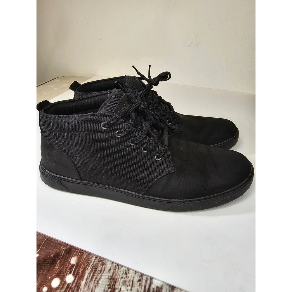 Timberland Groveton Chukka Mens Black Sneaker Boots